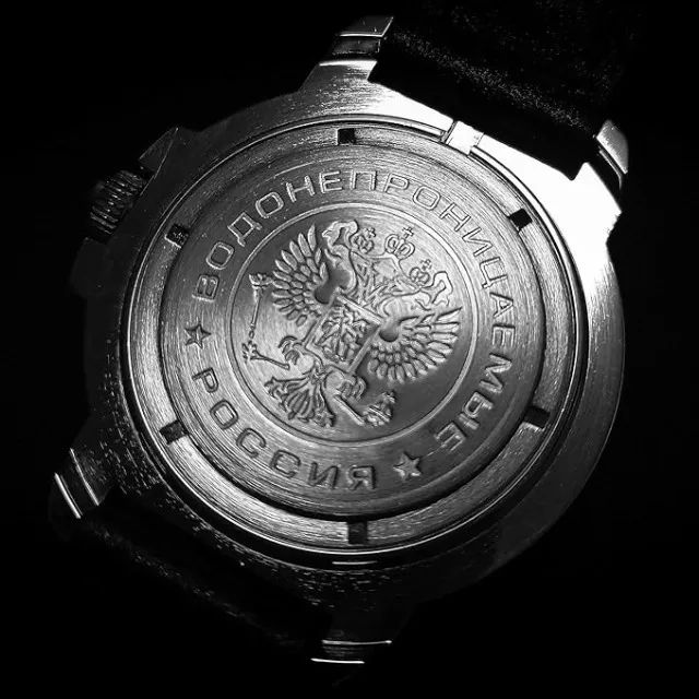 Relógio Vostok Russo Vdv Pqd Militar Couro - Foto 2