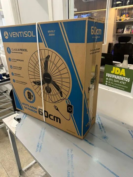 Ventilador comercial 60 cm premium 200watts 2 rolamentos 1 ano garantia 