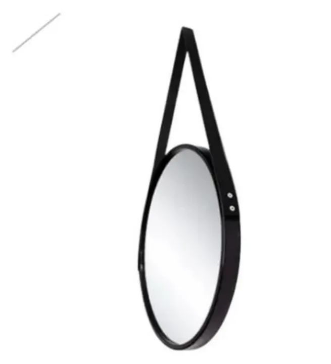 Barato! Espelho Decorativo 45cm Redondo Adnet Com Alça Suspenso + Pino FRETE GRÁTIS*** - Foto 4