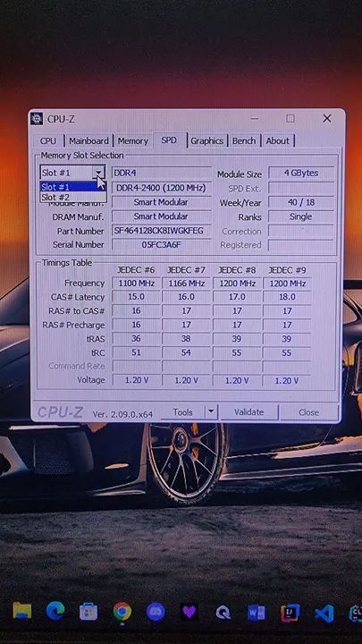 Memória DDR4 4GB notebook