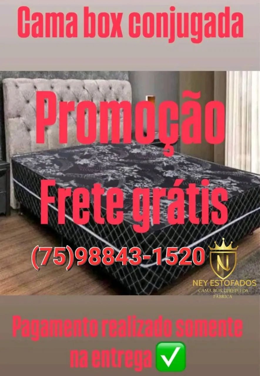 Cama Box Conjugada em Promoção com Frete Grátis!