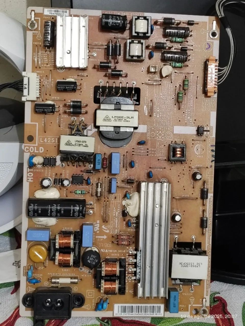 placa fonte tv sansung Un40f5200