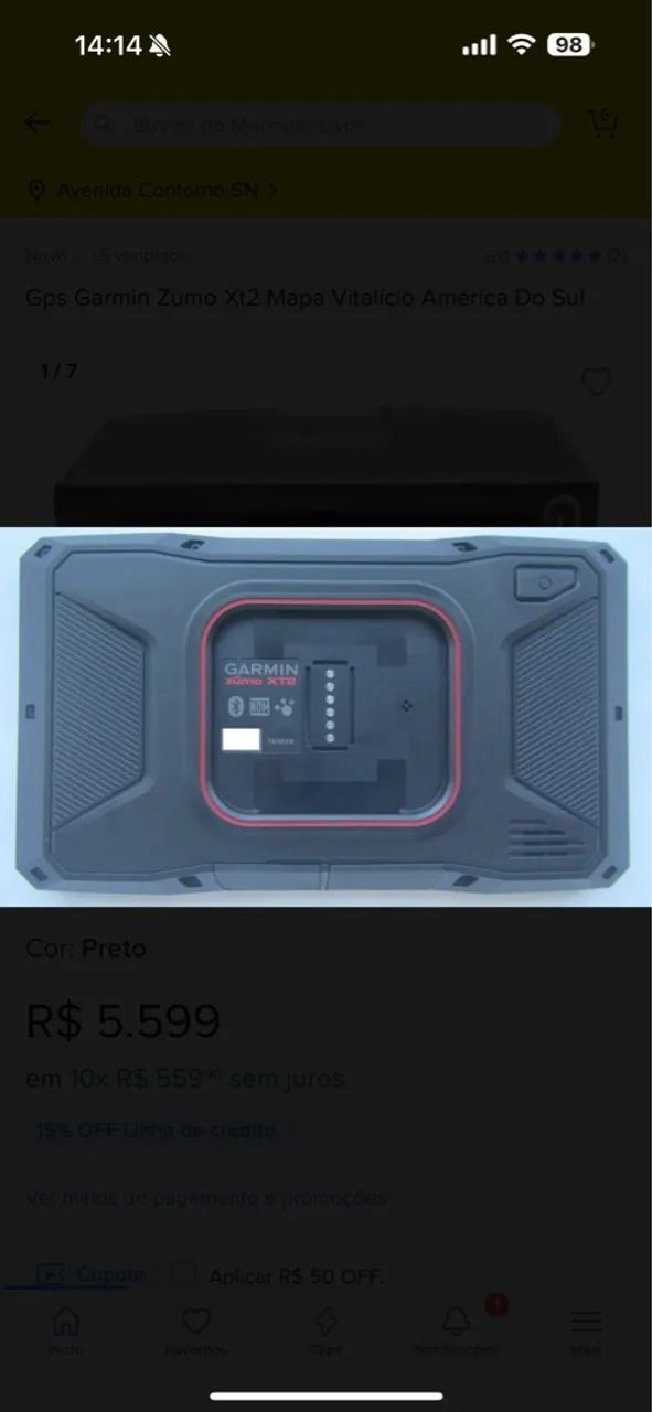 Gps Garmin Zumo Xt2 Mapa Vitalicio América Do Sul - Foto 2