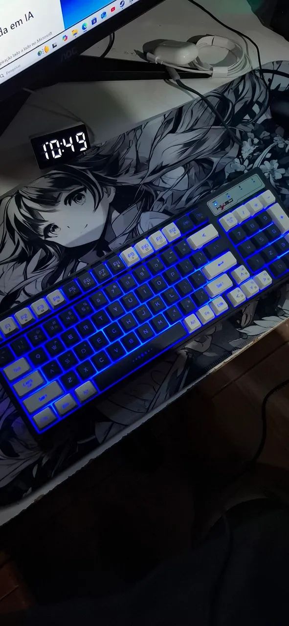 Teclado Gamer com Iluminação RGB