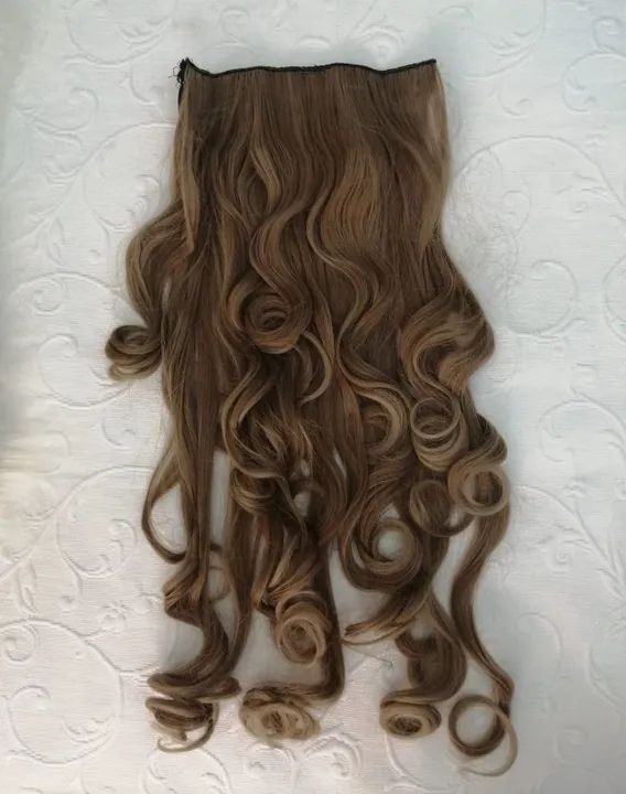 Mega Hair, aplique sintético com tic tac 70cm - Foto 2