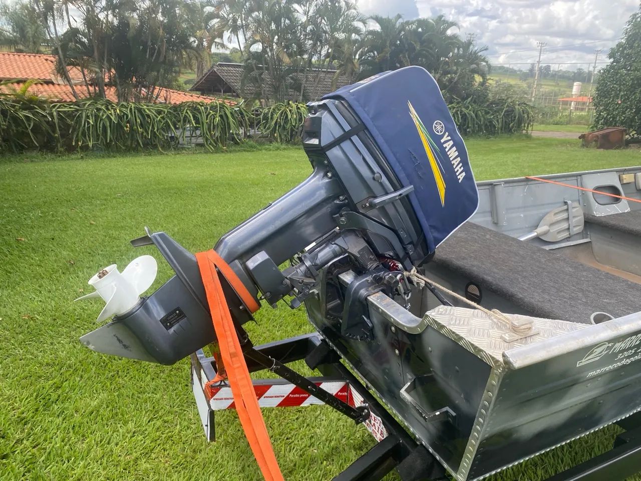 Canoa 5M Marreco de Goiás 2021 Motor 25/30 Hp com partida 2016  - Foto 9
