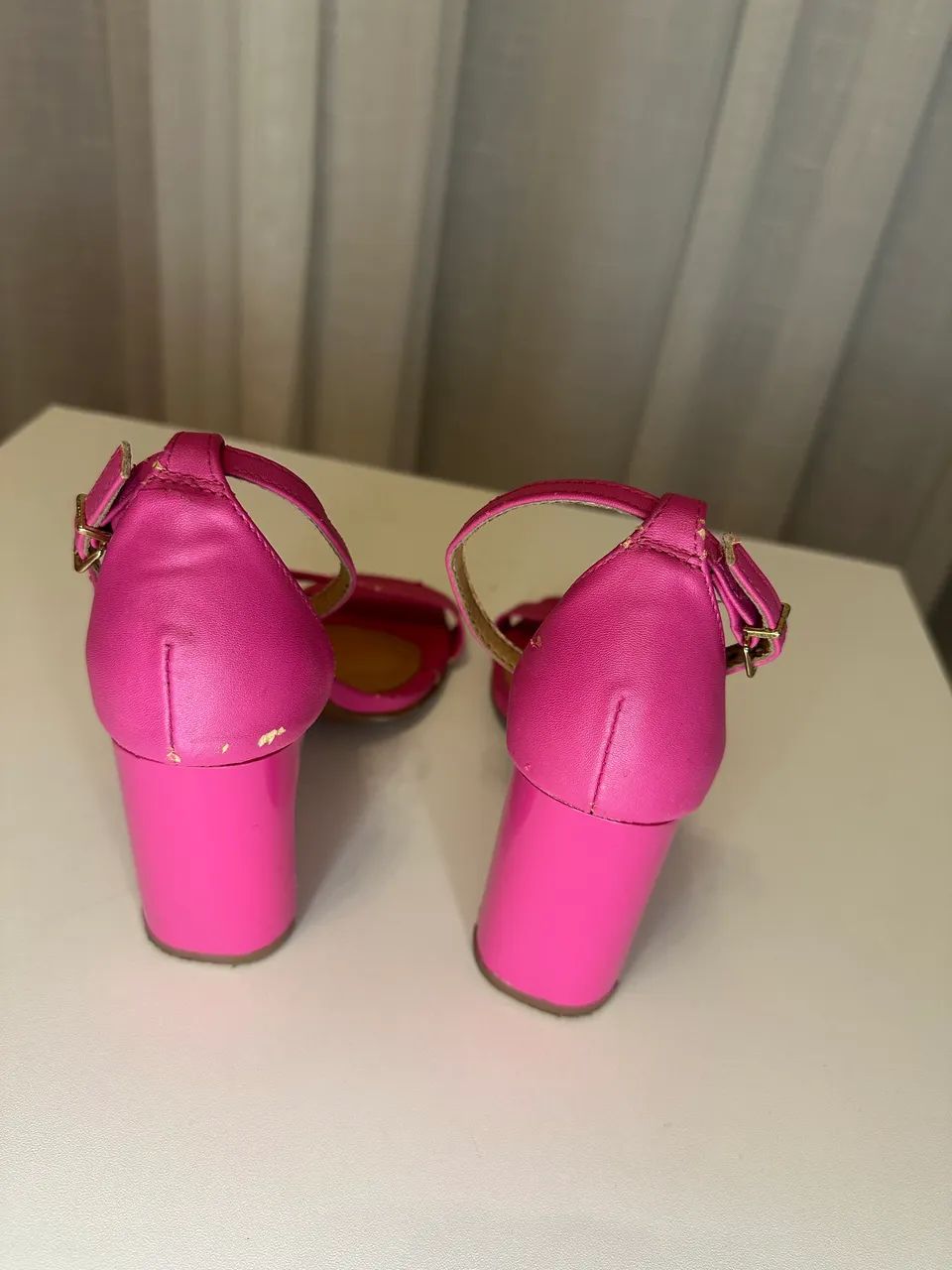 Sapato sandália salto rosa  - Foto 2
