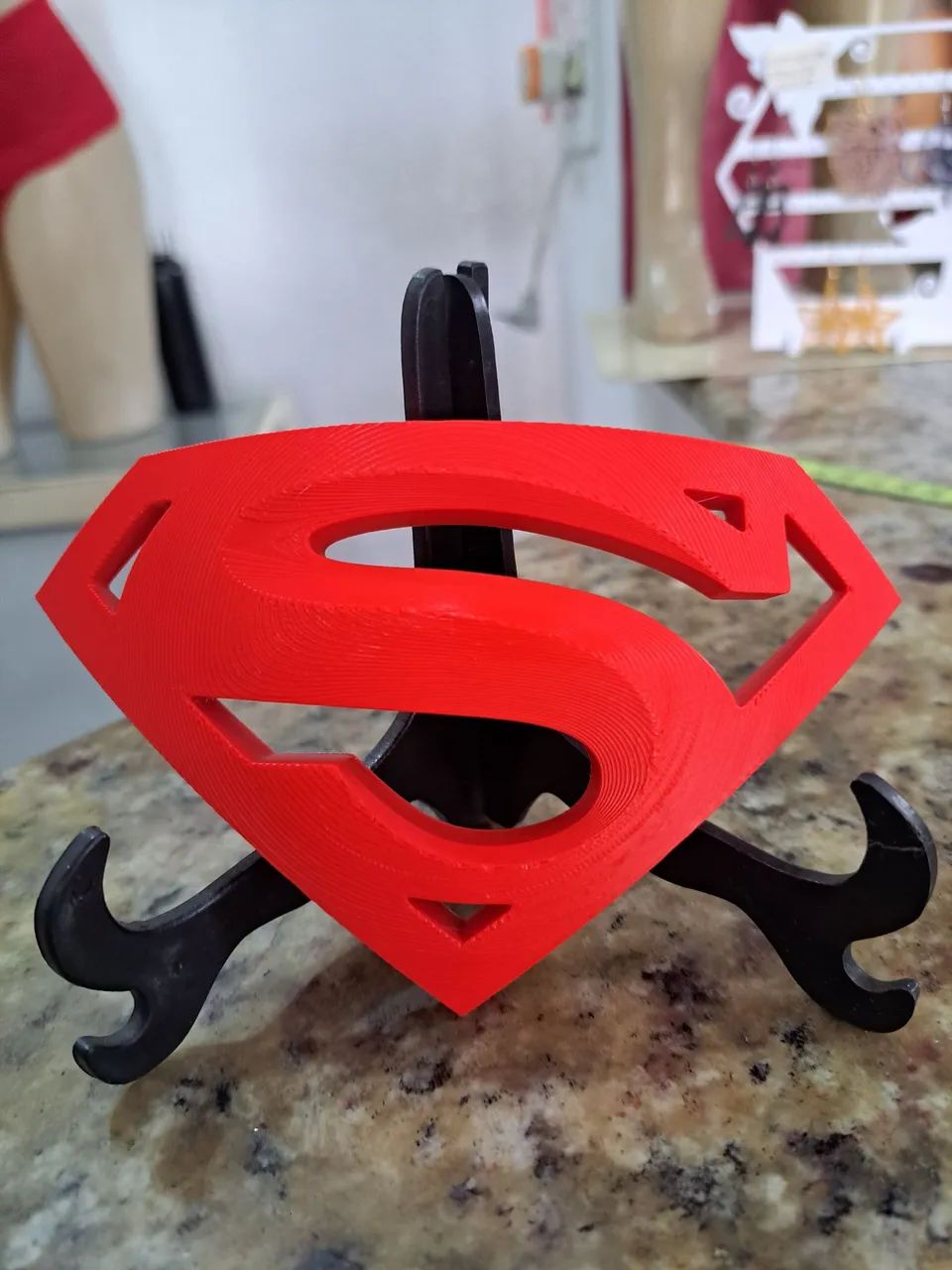 Emblema do Superman em 3D print 