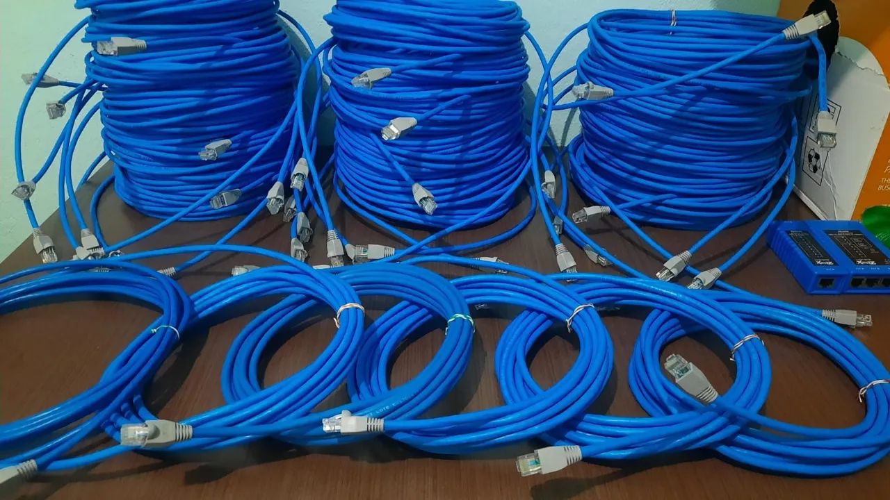 CABO DE REDE INTERNET CAT5E-CAT6  ENTREGA GRÁTIS MANAUS 2M-3M-5M-10M-20M-25M-30M-40M. <br> - Foto 3