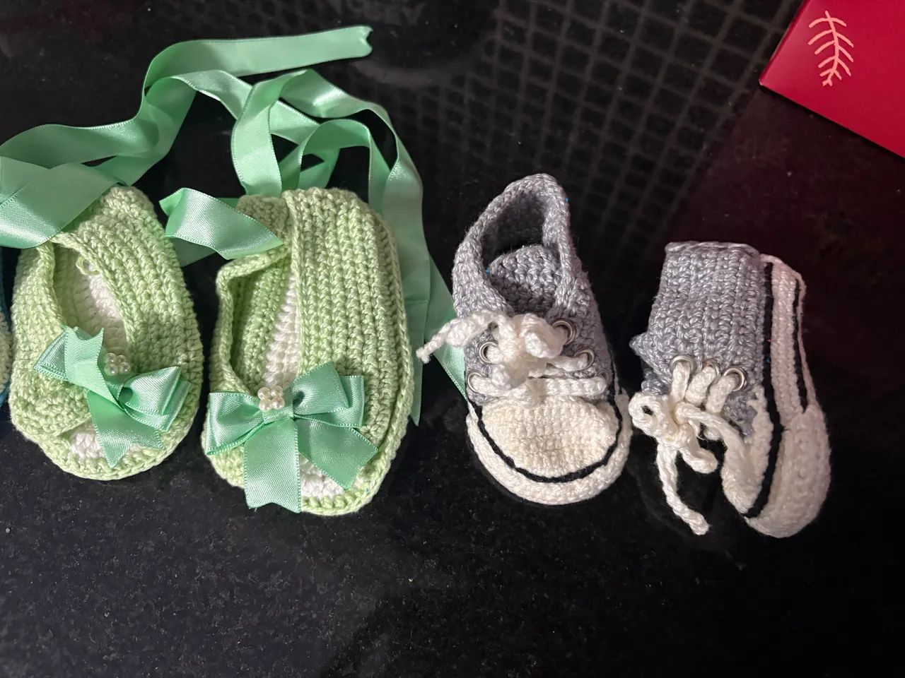 Sapato de crochê para bebê  - Foto 6