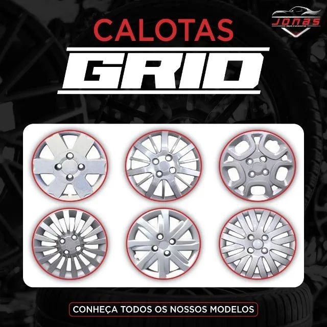 Design e elegancia com as calotas grid! 