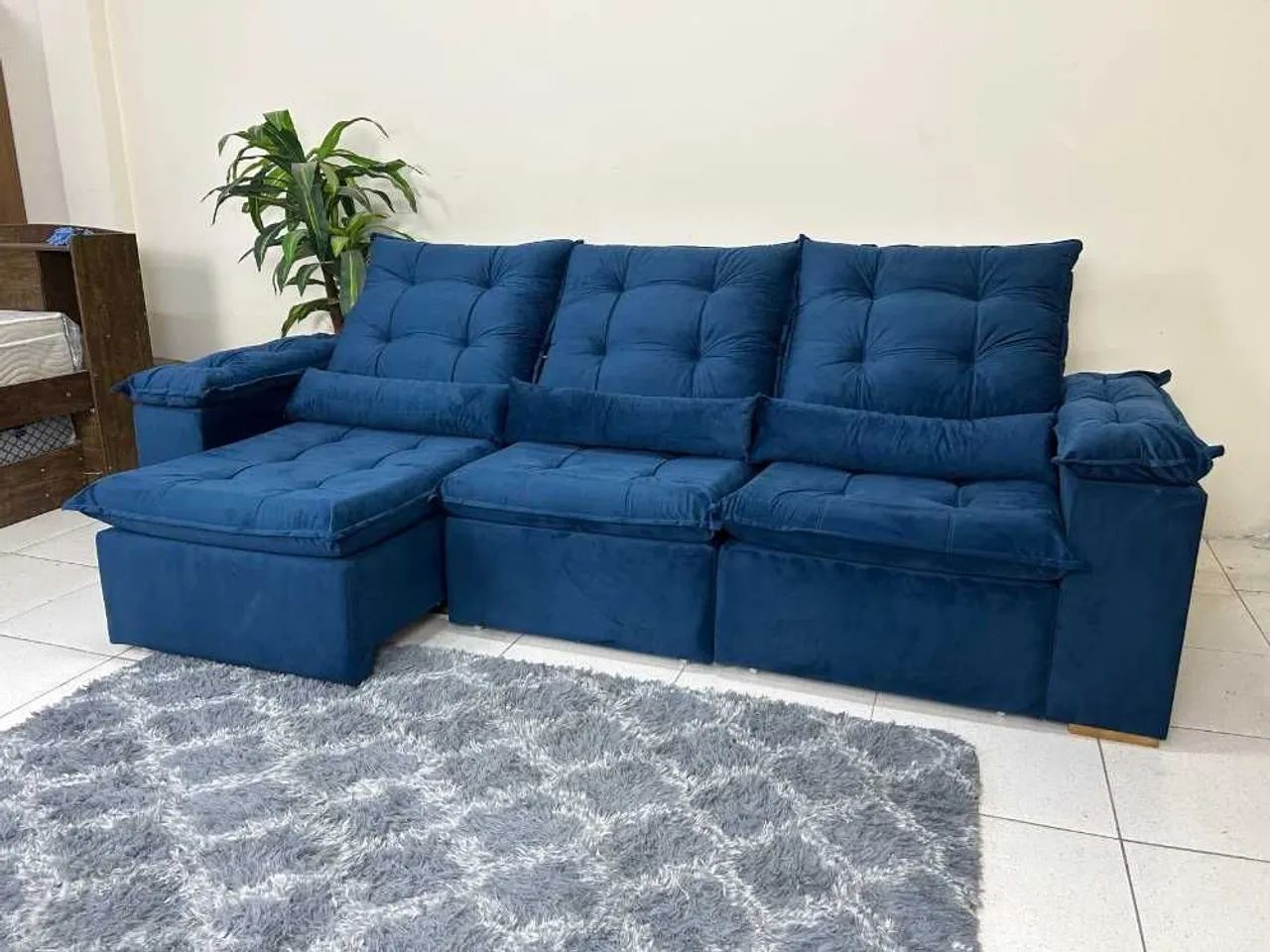 SOFÁ RETRÁTIL RECLINÁVEL 270 M TRÊS MÓDULOS!! 726LO865579523529601122