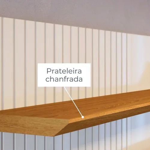 Painel para TV até 55 Polegadas Iris  Cinamomo/Off White - Foto 3