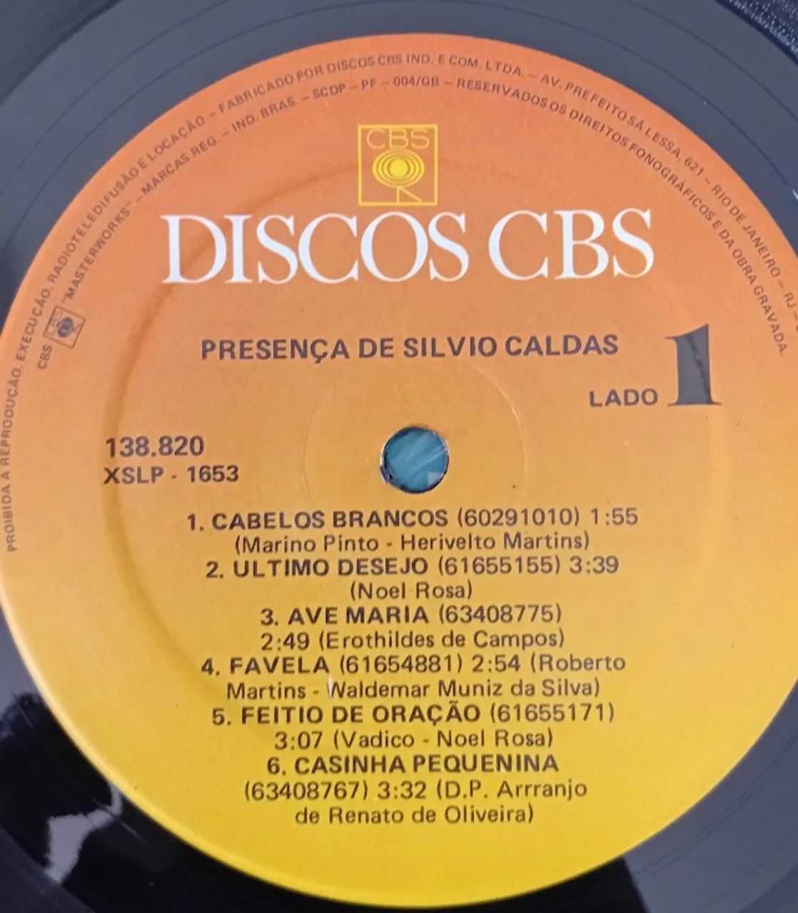DISCO DE VINIL PRESENÇA DE SILVIO CALDAS - Foto 5