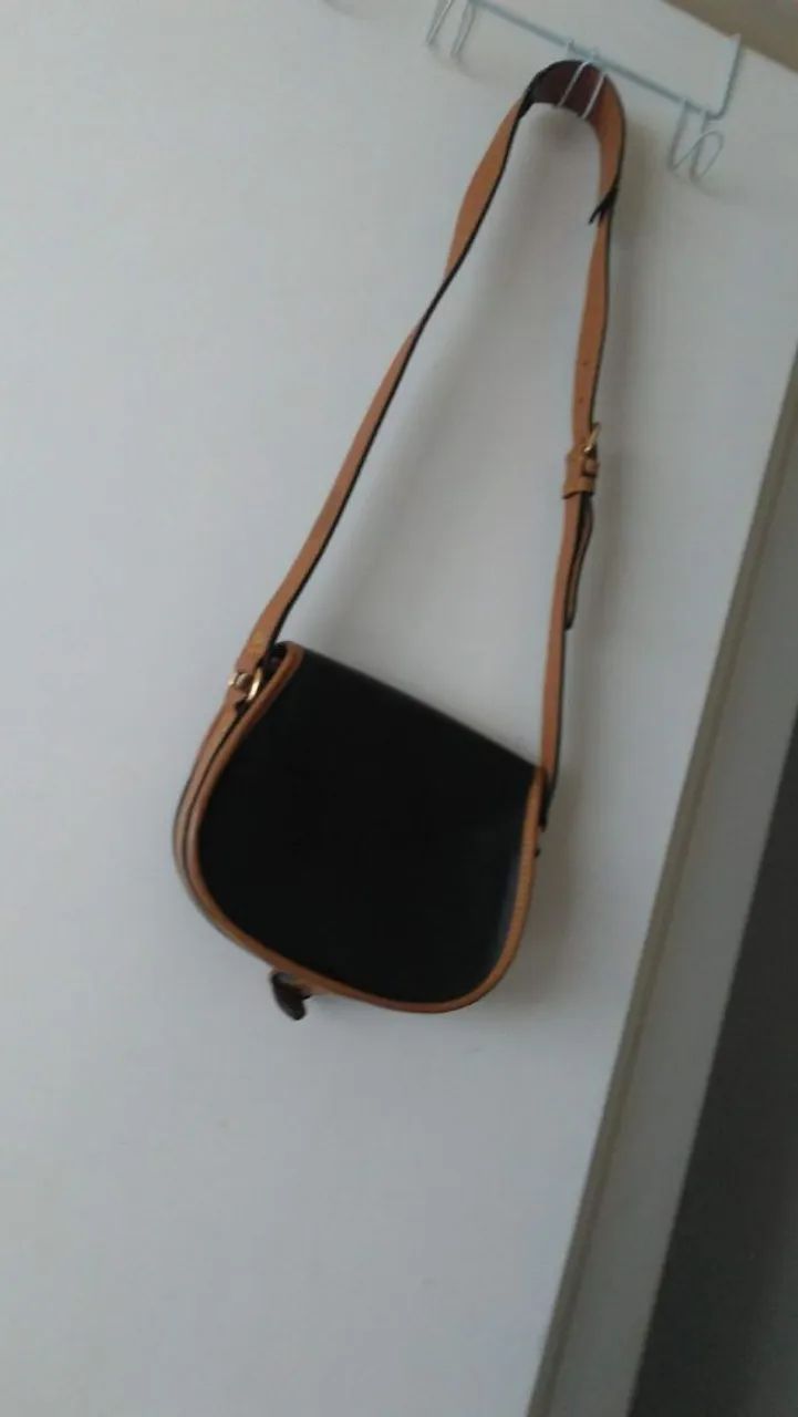 Bolsa de Ombro Preta Transversa - Foto 2