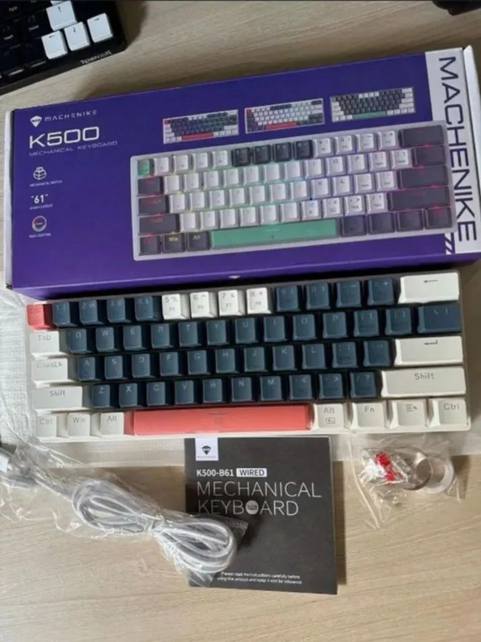 Teclado mecânico k500 B61 - Foto 3
