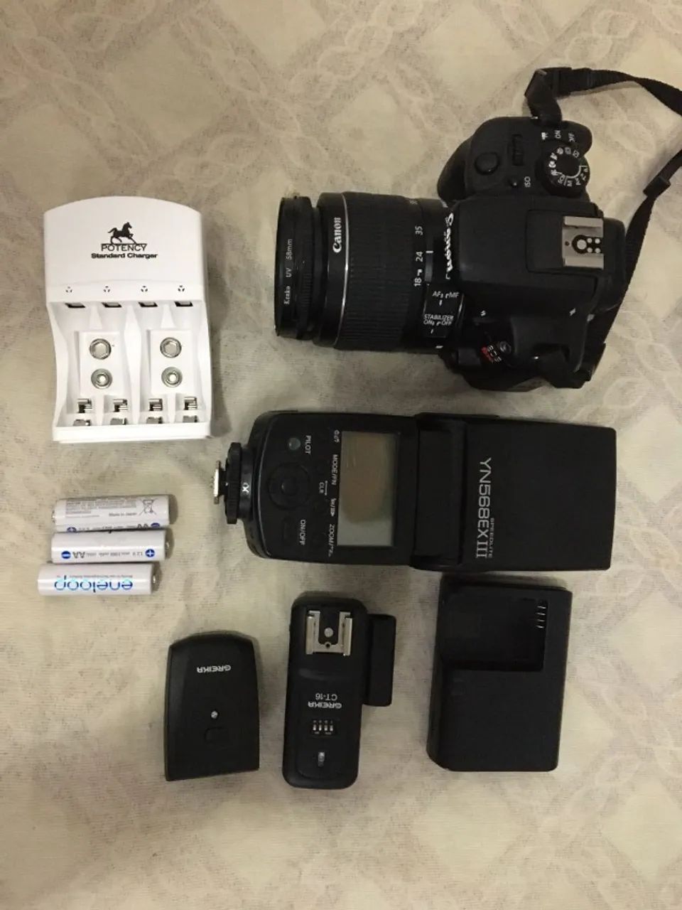 Canon SL1 + Flash Yongnuo + Rádio Flash - Kit Completo! - Foto 4