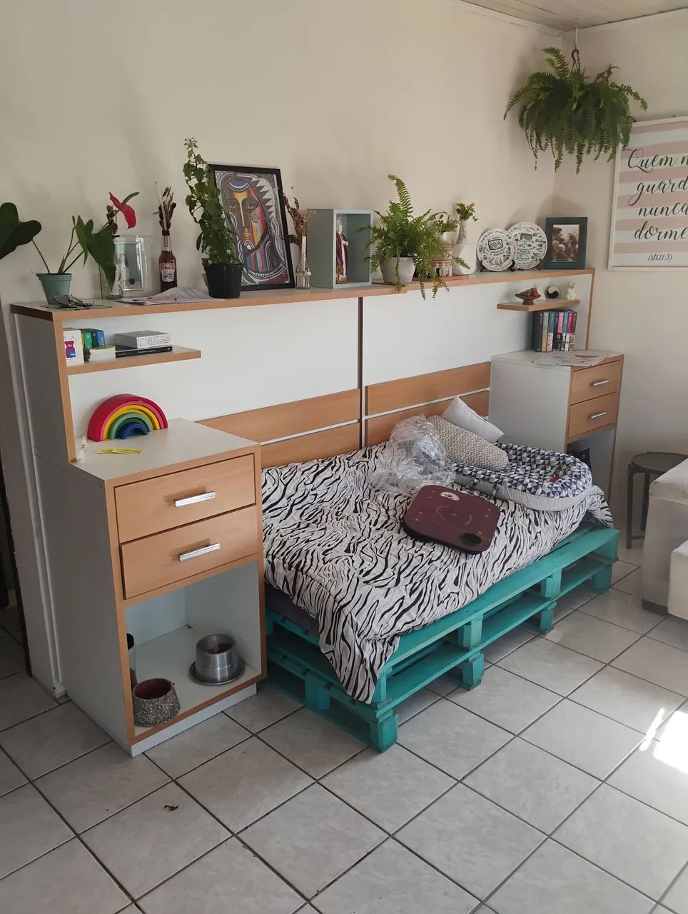Cabeceira de cama multi uso