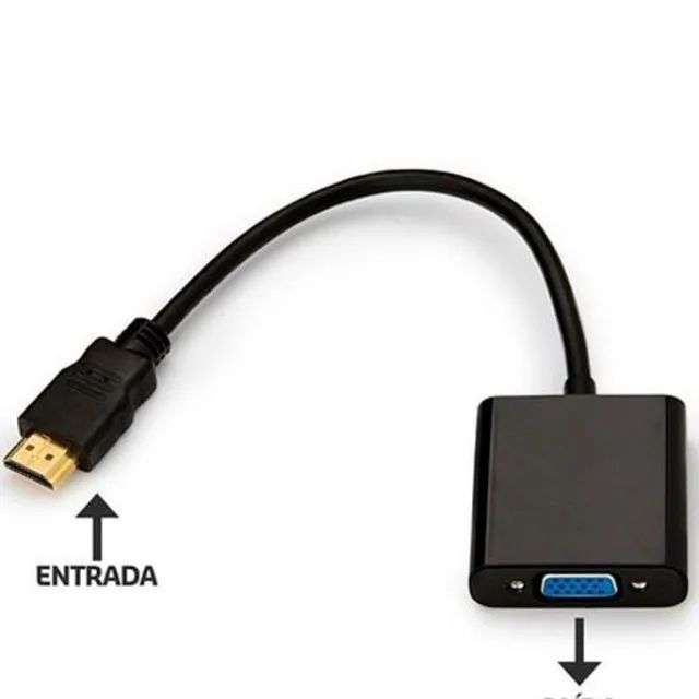 Conversor Hdmi para Vga + Áudio *ENTREGA GRÁTIS* - Foto 2