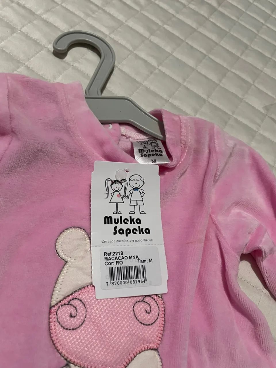 Macacão de Bebê Feminino Tamanho M - Foto 3