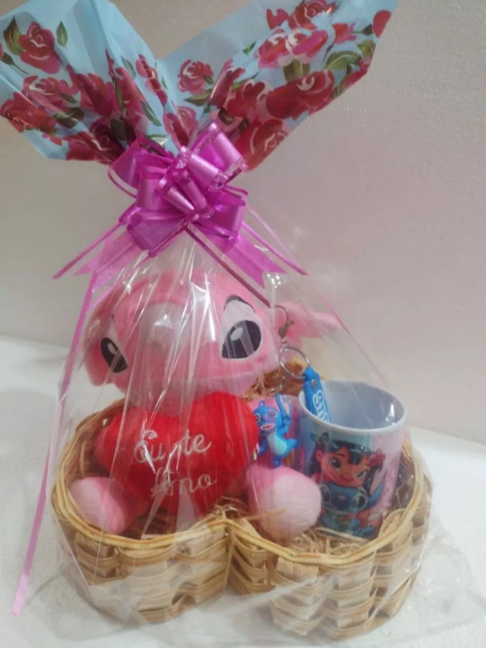 Cesta do Stitch - Cesta para Presente  - Foto 4