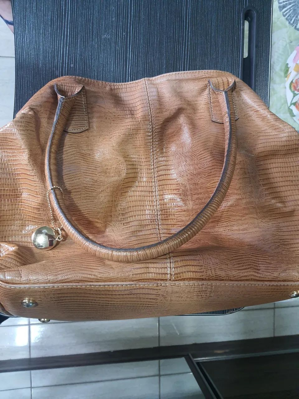 Bolsa Limão Doce marron claro - Foto 3