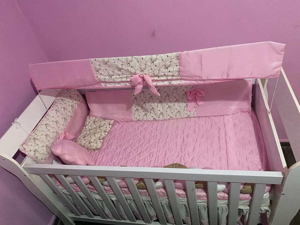 Berço infantil e colchão  - Foto 5