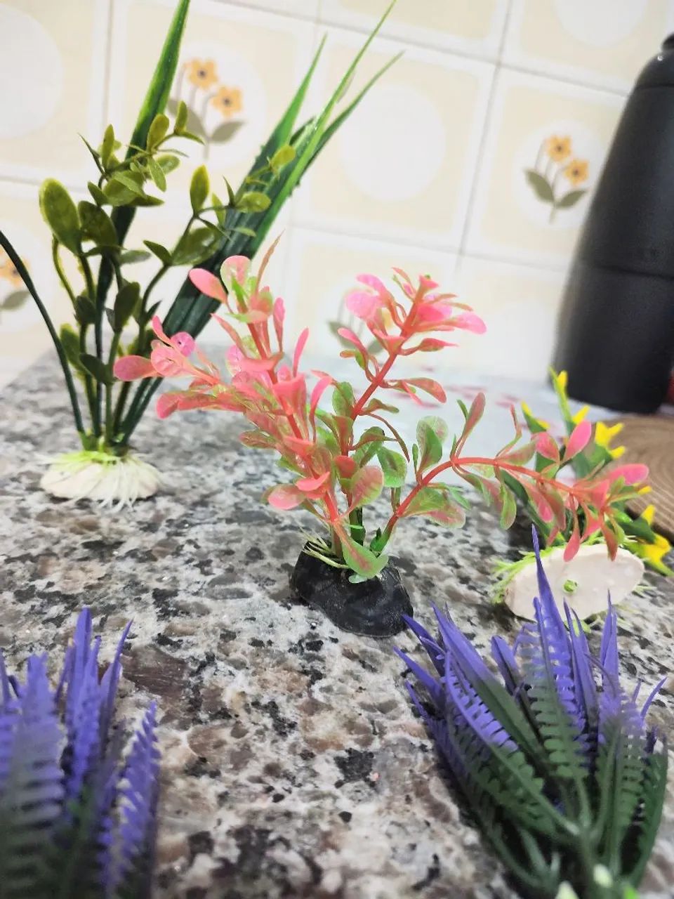 Kit para Aquário com Decoração, Termômetro e Limpeza - Foto 3