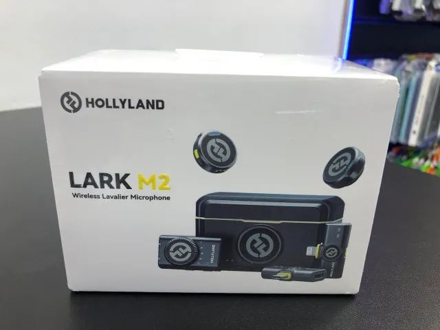 Microfone Lapela Lark M2 Combo Hollyland - Novo com garantia e NF