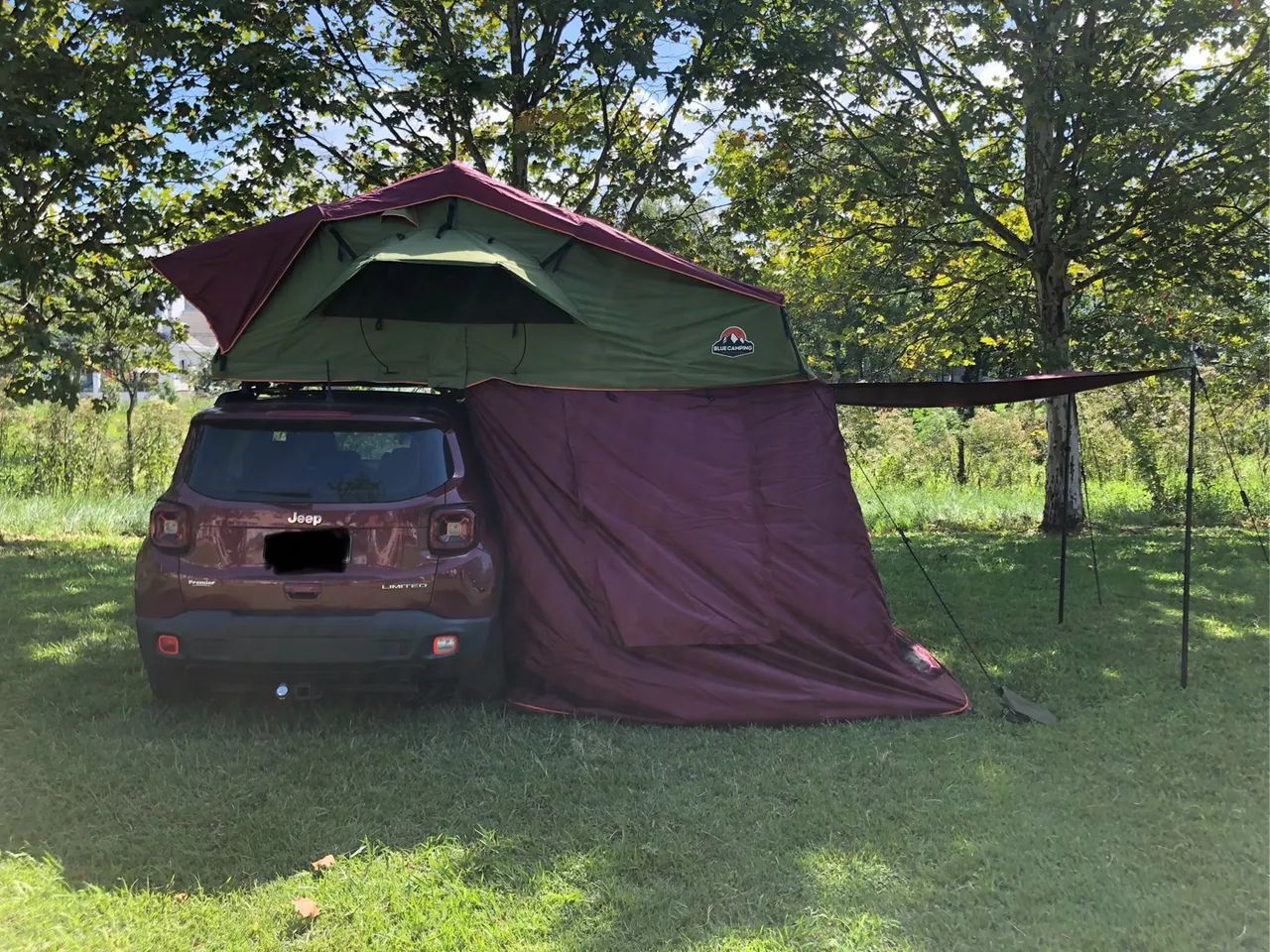 Barraca de teto Blue Camping - 1,60 X 2,40 - Aventura garantida!