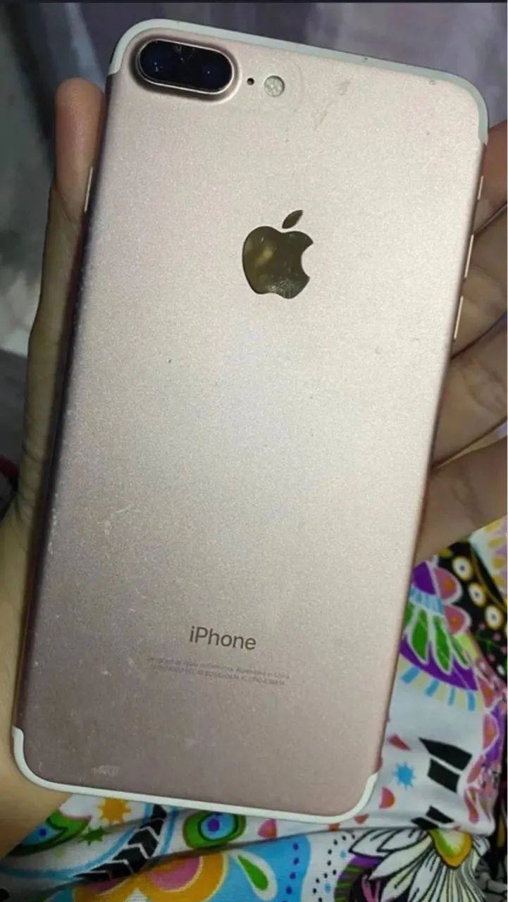 Vendo iPhone 7 Plus Tela trincada - Foto 3