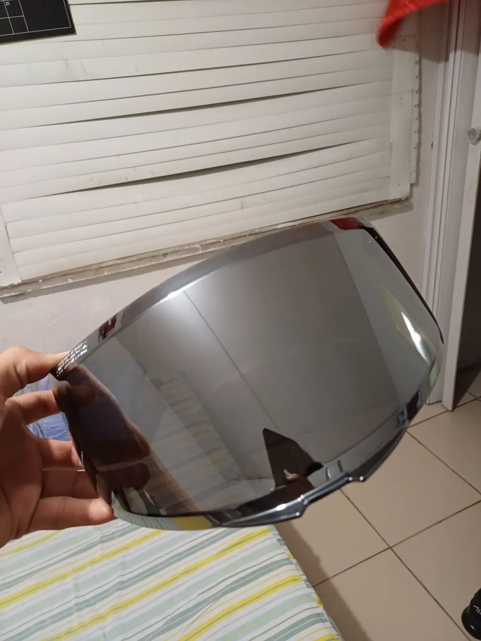 Visor cromado para capacete Helt