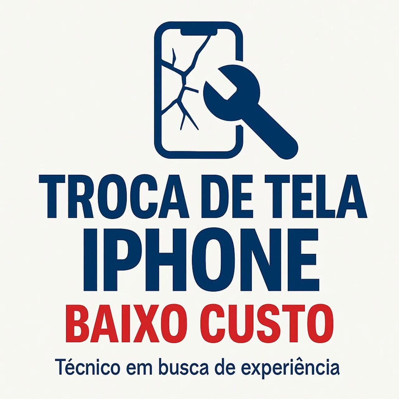 Troco telas de iPhone 