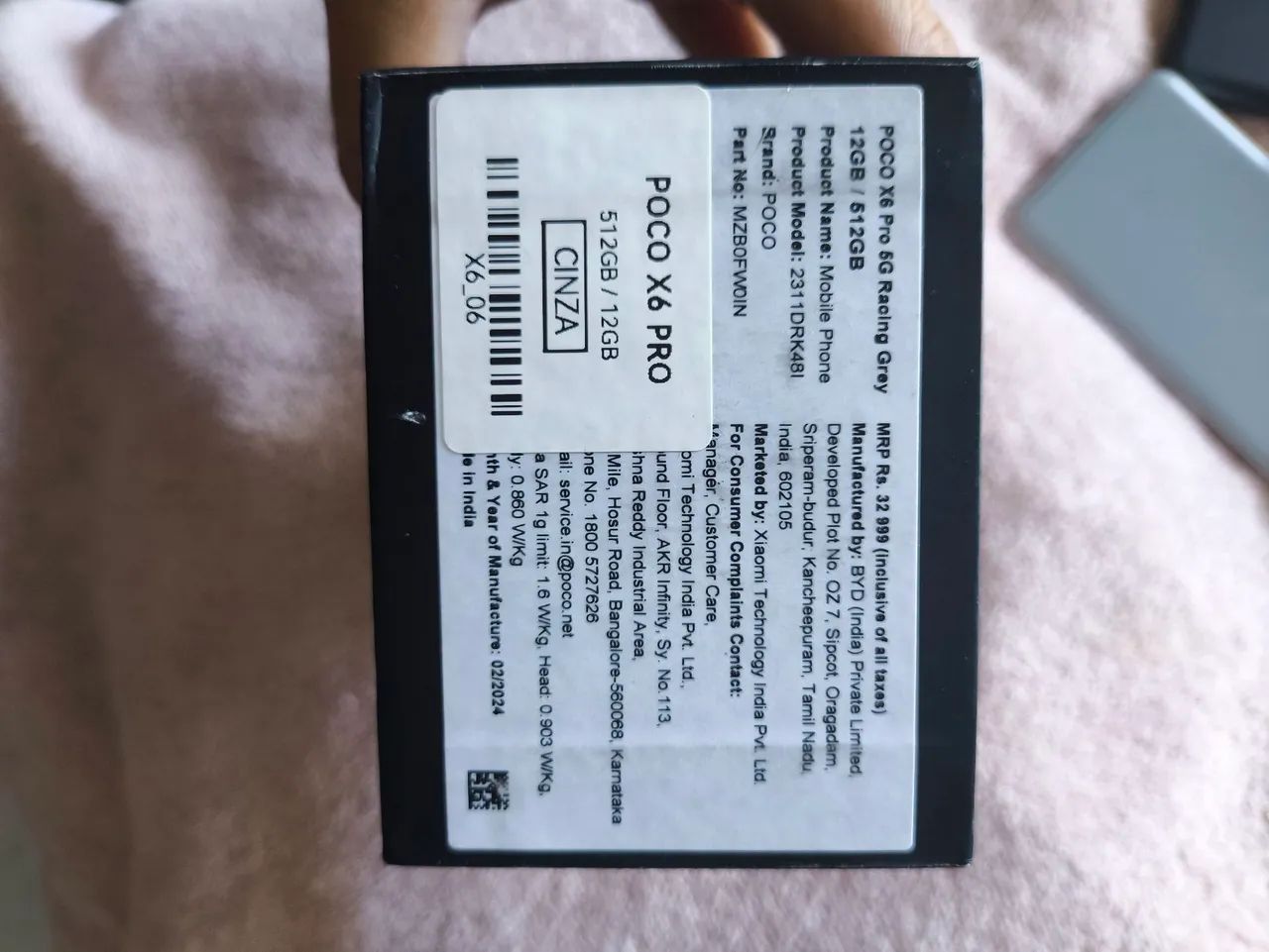 Celular Poco X6 Pró -512 GB/ 12GB memória com caixa - Foto 3
