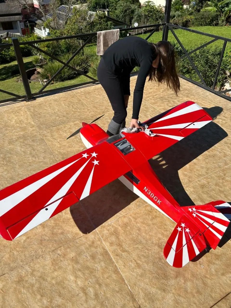 Aeromodelo Decathlon 120/20cc  Phoenix. Envergadura: 2.30 m. Escala: 1/4.