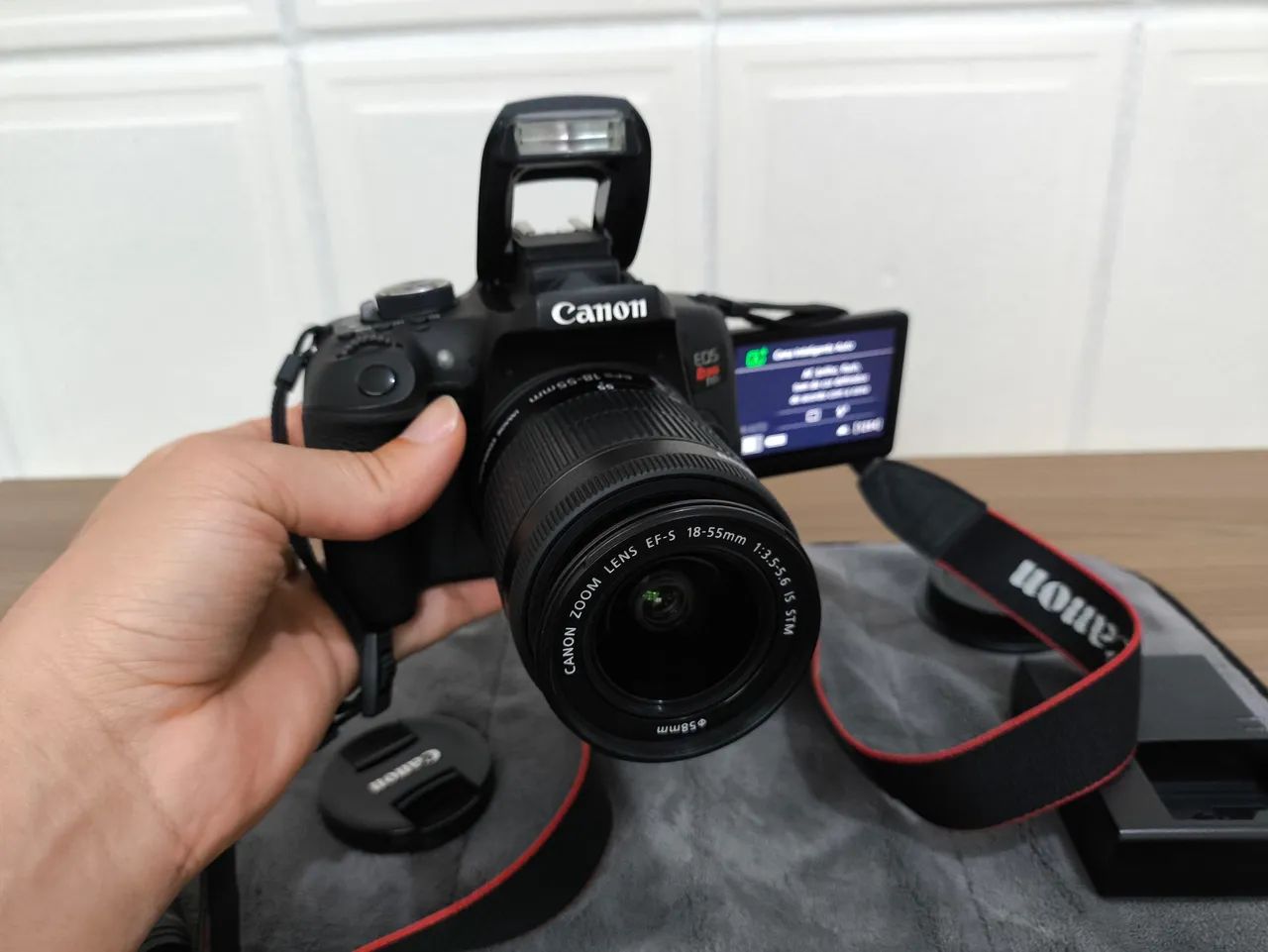Canon Rebel T6i - Com N.F, kit completo e Lapela Boya by-m1 - Câmeras e ...