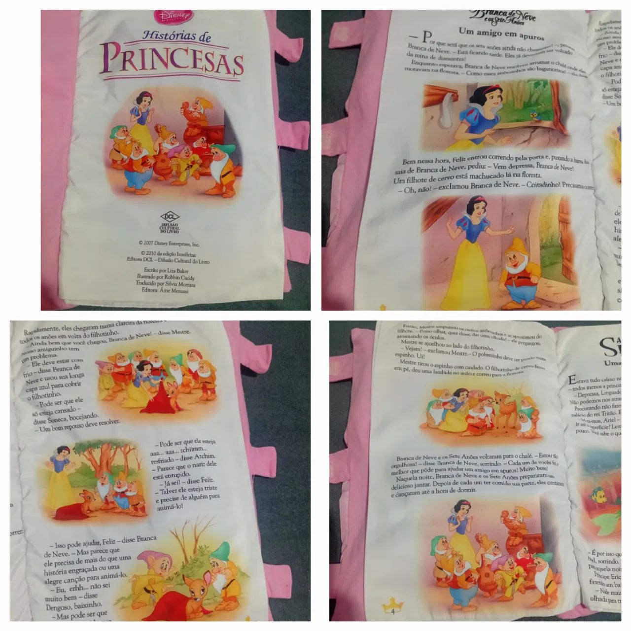 Jogo de Cama Infantil Princesas Disney  - Foto 5