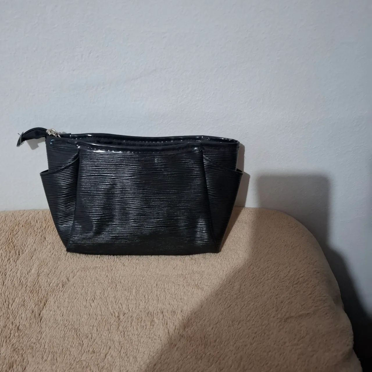 Necessaire em courino preta