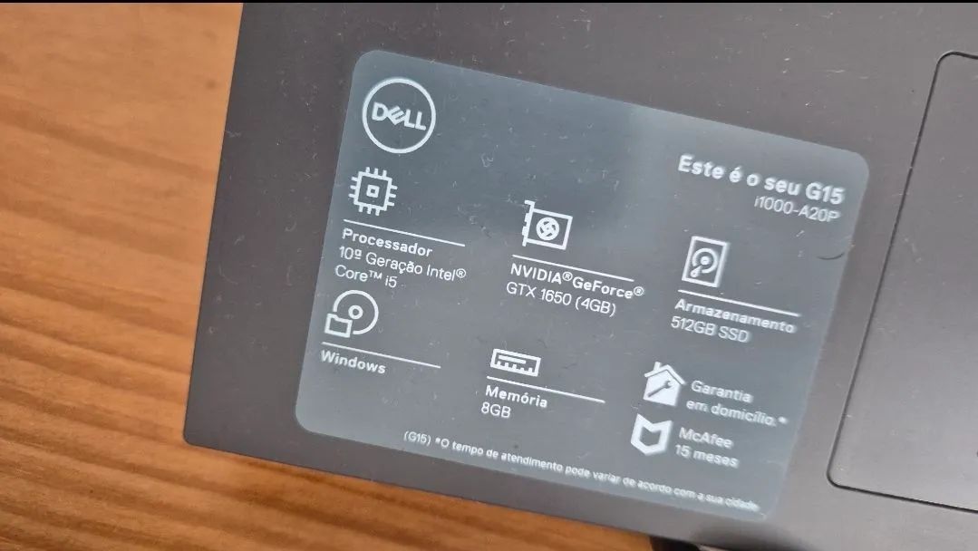 Notebook Dell Gamer G15 GTX 1650 6GB 24GB DE RAM - Foto 4