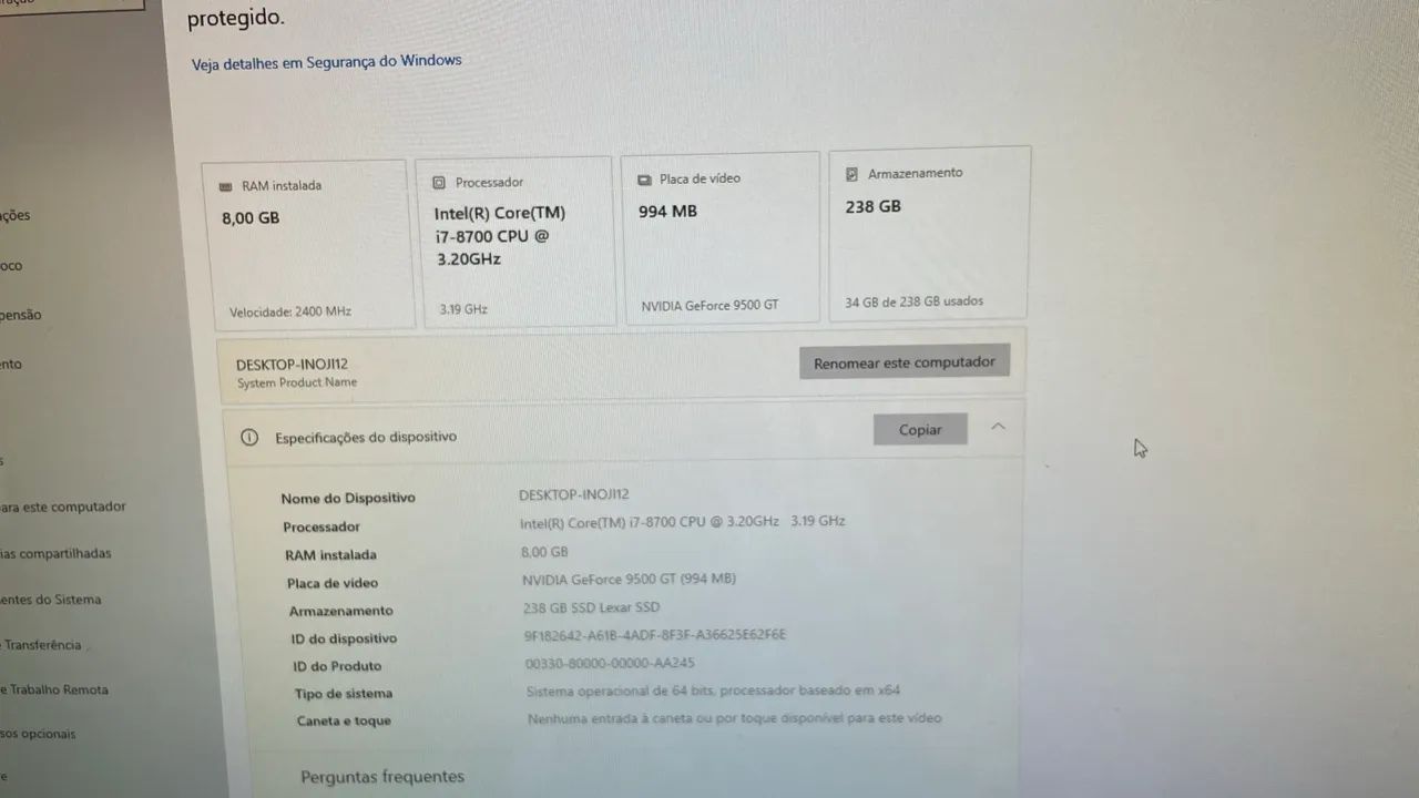 i7 8700 Computer64168572582913120