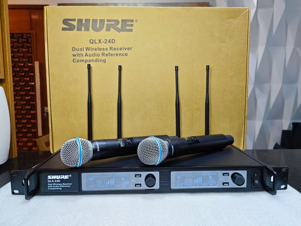 SHURE QLX-24D PROFISSIONAL DUPLO
