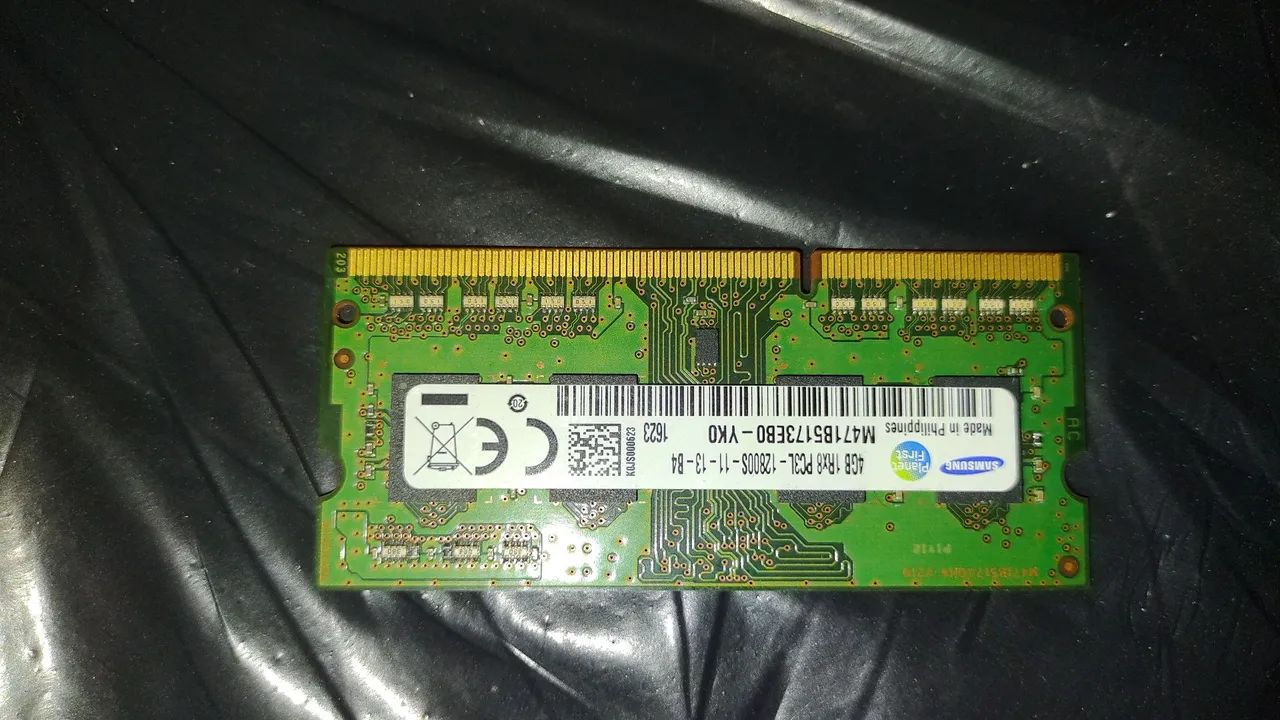 Memória de notebook 