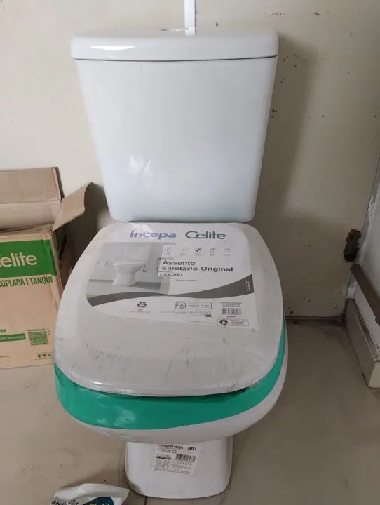 Vaso Acoplado Celite Branco c/furo extra - Foto 3