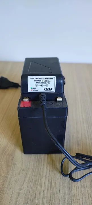 Fonte No-Break 13.8v 2a Volt + Bateria Selada Powertek 12v Flex En012 - Foto 4