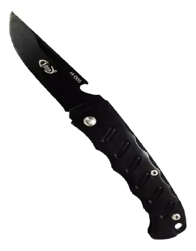 Canivete Tático Militar Saque Rápido Preto 76mm Pesc Camping