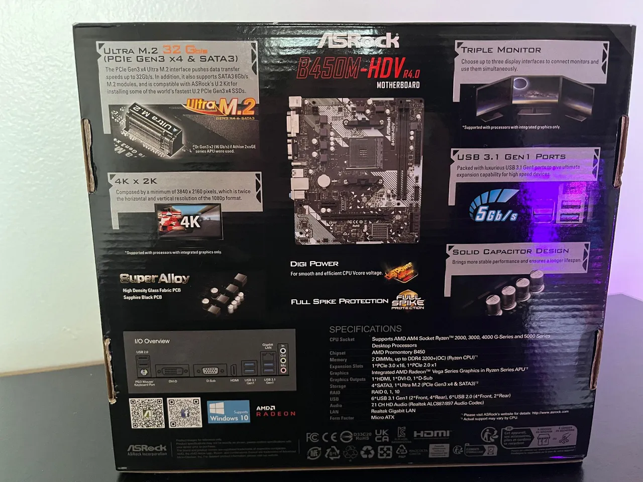 Placa-Mãe ASRock B450M-HDV R4.0