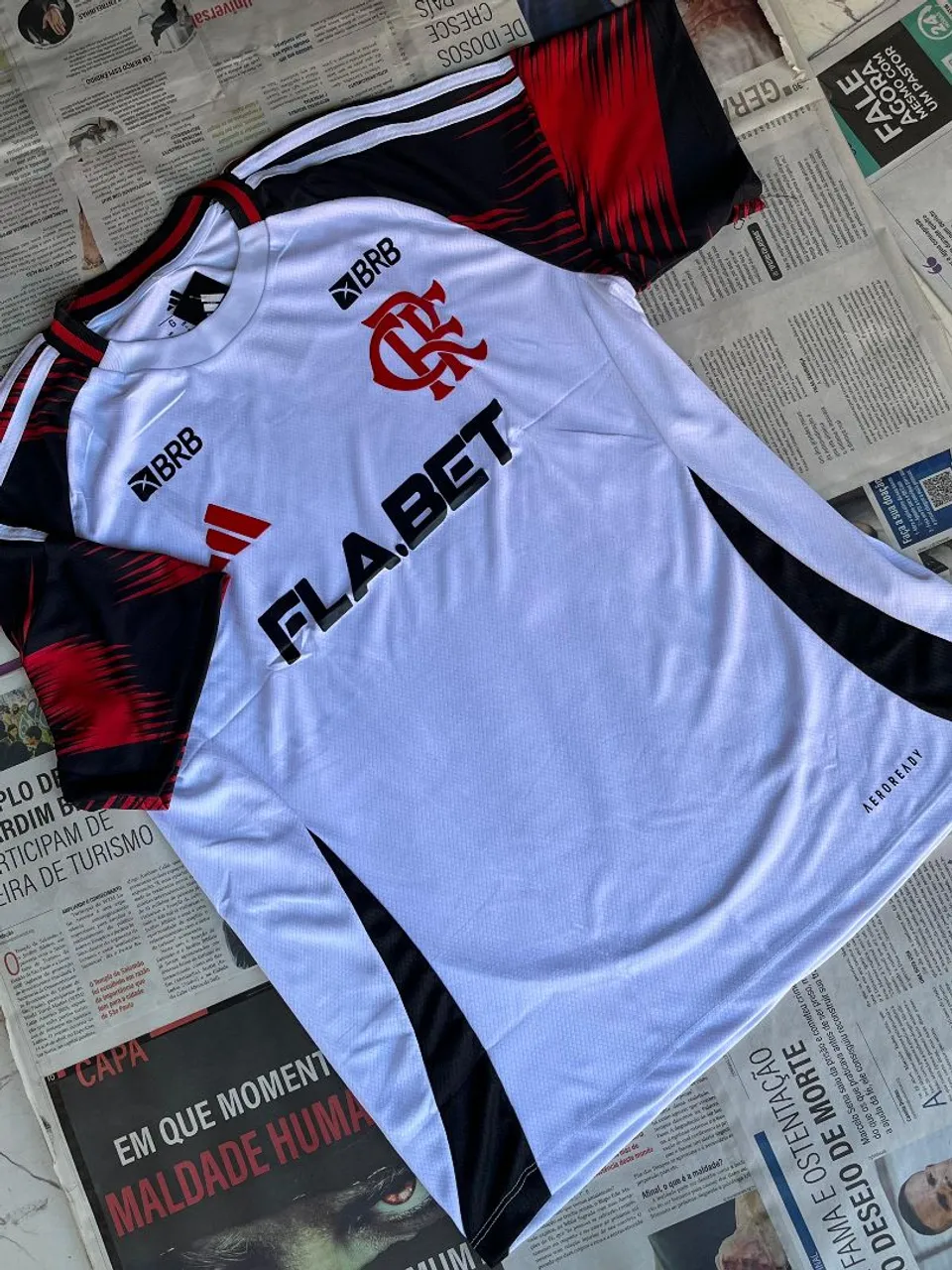 Camisa do Flamengo Adidas 2022/23 - Branca