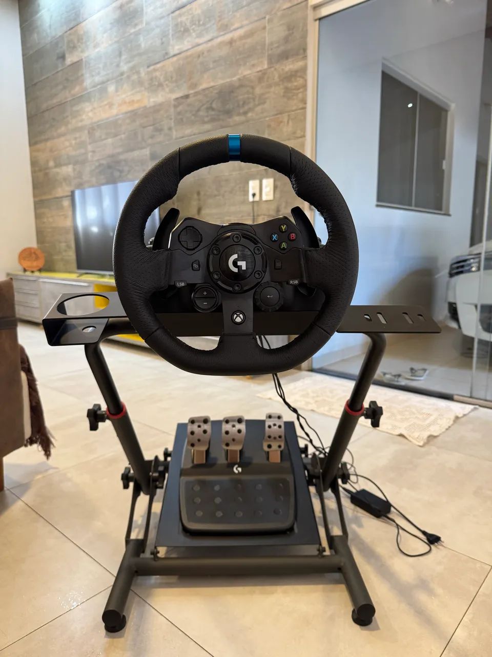 Volante Logitech G923 para Xbox Series X|S, One, extremamente novo, sem detalhes. - Foto 5