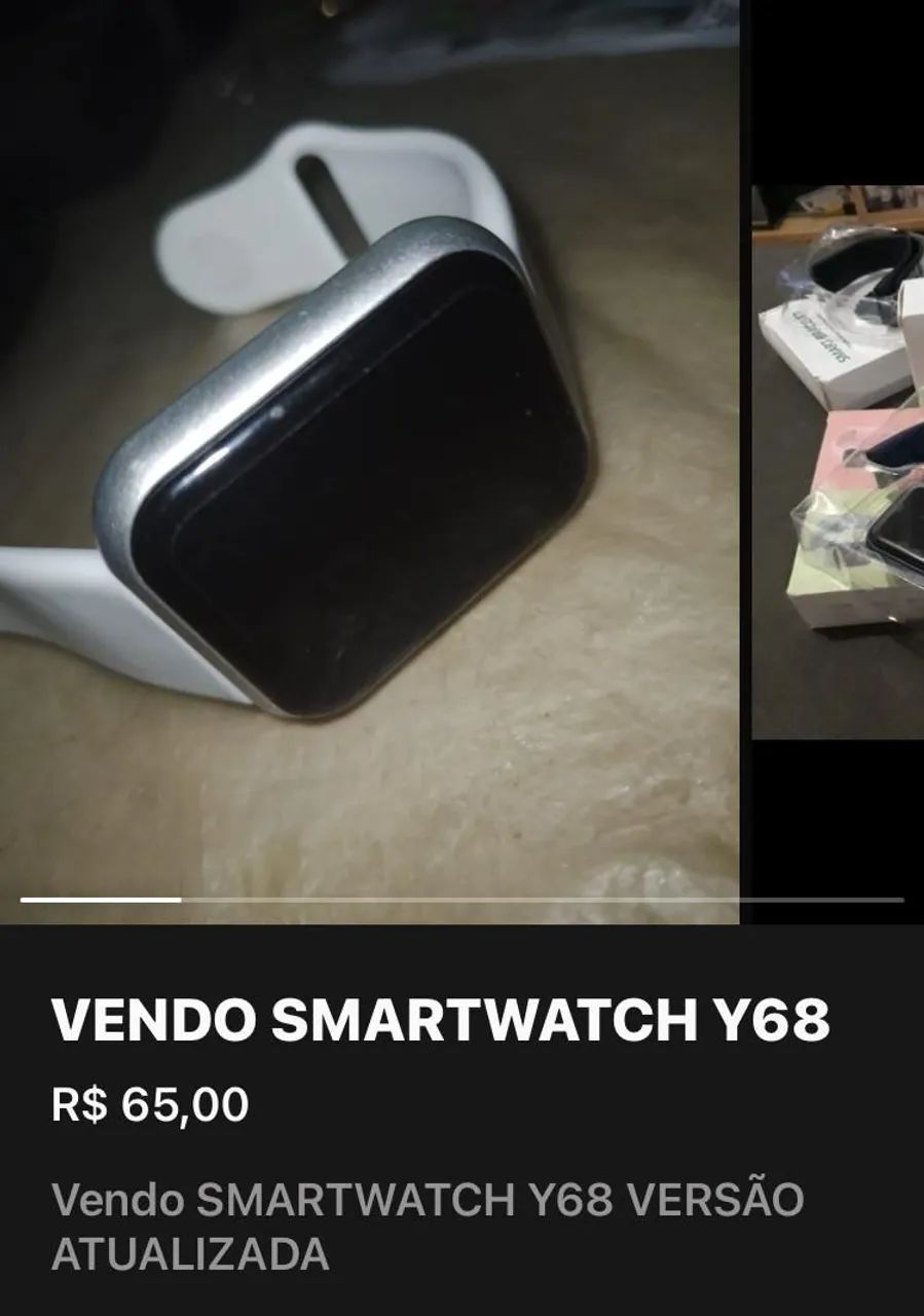 Smartwatch Y68 - Versão Atualizada