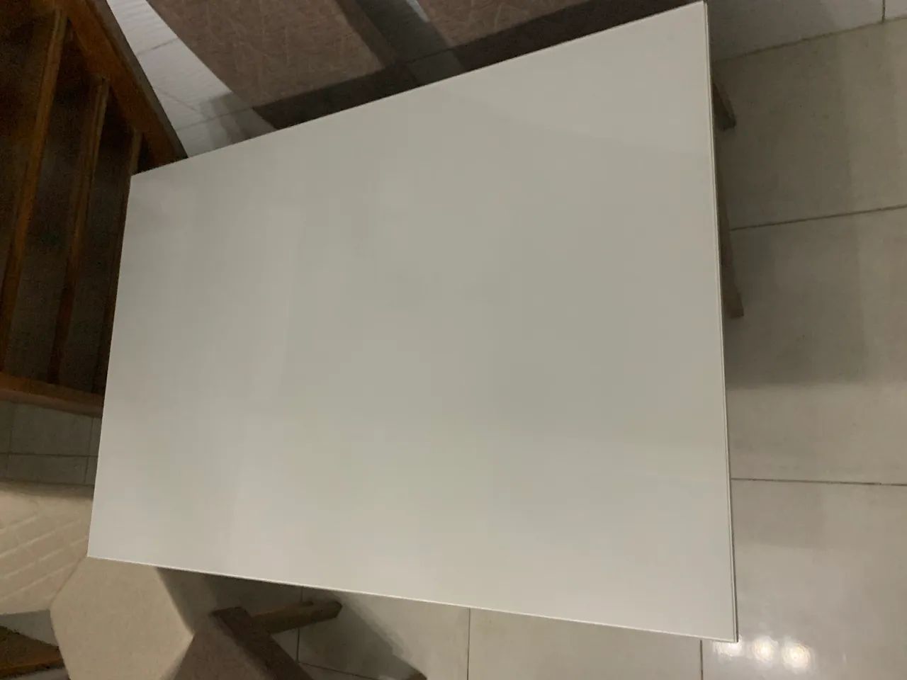 Mesa de jantar tampo de vidro